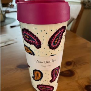 Brand New Vera Bradley Travel Mug